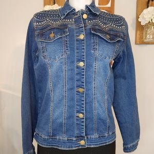 Masseys Bejeweled Denim Jacket